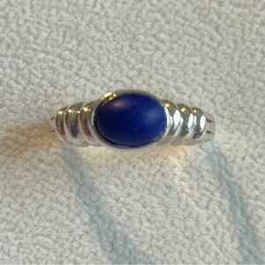 Sterling Silver and Blue lapis Women's Ring size 7